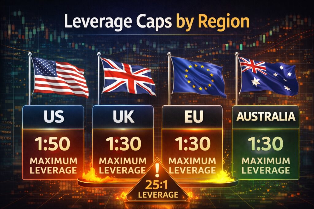 Leverage Caps by Region (US, UK, EU, Australia)