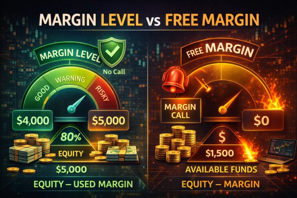 Margin Level vs Free Margin Explained